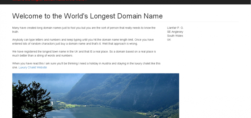 Самый длинный домен
